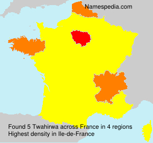 Surname Twahirwa in France Surname Twahirwa in France