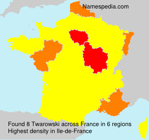 Surname Twarowski in France Surname Twarowski in France