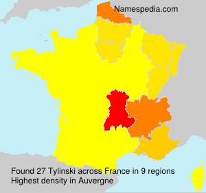 Surname Tylinski in France Surname Tylinski in France