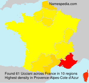Surname Ucciani in France Surname Ucciani in France