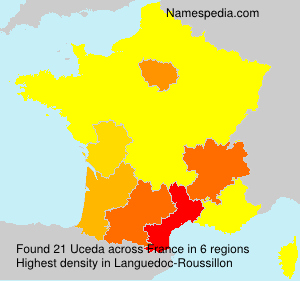 Surname Uceda in France