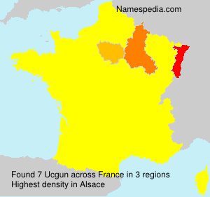 Surname Ucgun in France