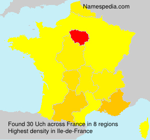 Surname Uch in France