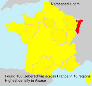 Surname Ueberschlag in France Surname Ueberschlag in France