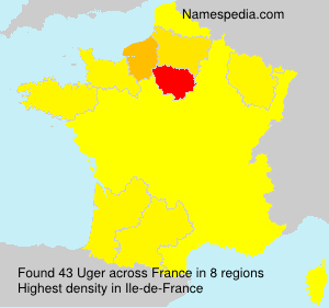 Surname Uger in France Surname Uger in France