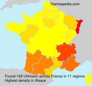 Surname Uhlmann in France Surname Uhlmann in France