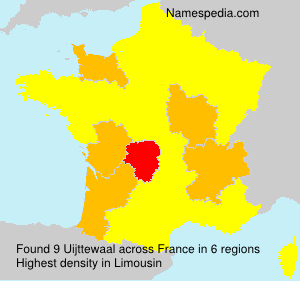 Surname Uijttewaal in France
