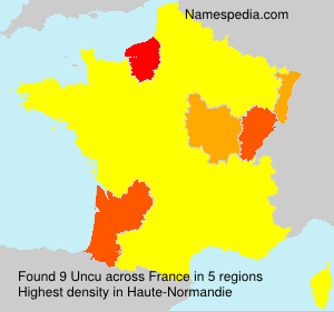Surname Uncu in France Surname Uncu in France