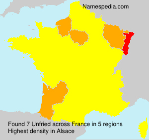 Surname Unfried in France Surname Unfried in France