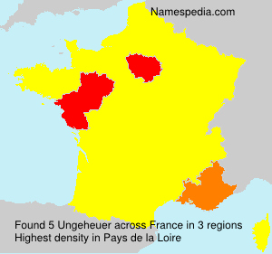 Surname Ungeheuer in France Surname Ungeheuer in France