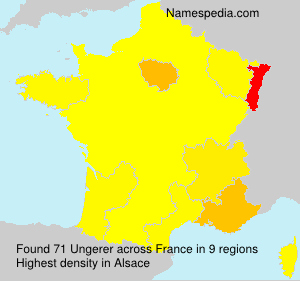Surname Ungerer in France Surname Ungerer in France