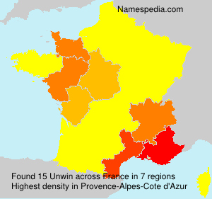 Surname Unwin in France Surname Unwin in France