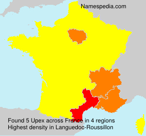 Surname Upex in France Surname Upex in France