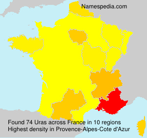 Surname Uras in France Surname Uras in France