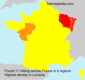 Surname Urbing in France Surname Urbing in France