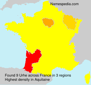 Surname Urhe in France Surname Urhe in France