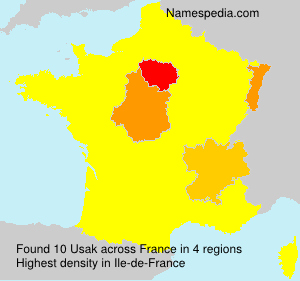 Surname Usak in France Surname Usak in France