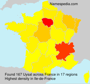 Surname Uysal in France Surname Uysal in France