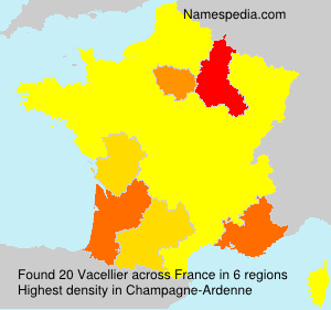 Surname Vacellier in France Surname Vacellier in France