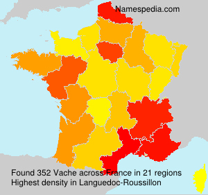 Surname Vache in France Surname Vache in France