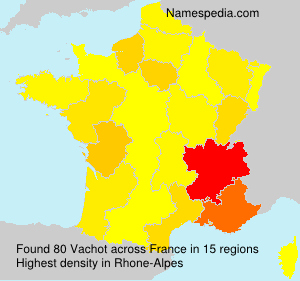 Surname Vachot in France Surname Vachot in France