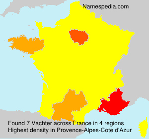 Surname Vachter in France Surname Vachter in France