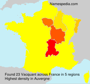 Surname Vacquant in France Surname Vacquant in France