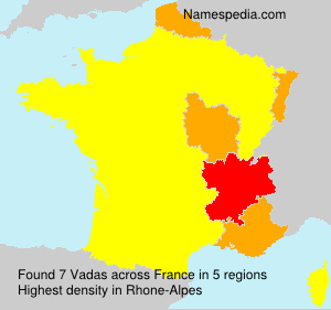 Surname Vadas in France Surname Vadas in France