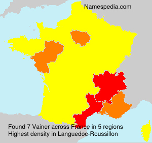 Surname Vainer in France Surname Vainer in France