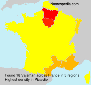 Surname Vajsman in France Surname Vajsman in France
