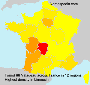 Surname Valadeau in France Surname Valadeau in France