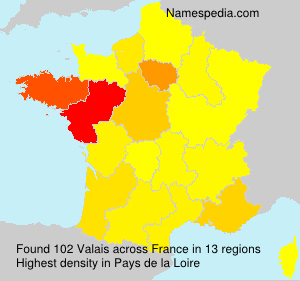 Surname Valais in France Surname Valais in France