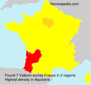Surname Valbom in France Surname Valbom in France