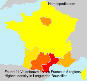 Surname Valdebouze in France Surname Valdebouze in France