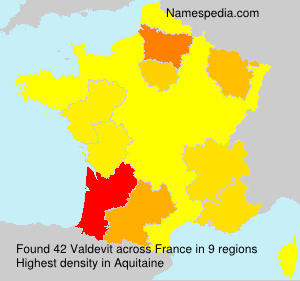 Surname Valdevit in France Surname Valdevit in France