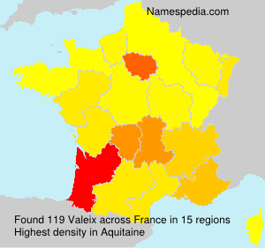 Surname Valeix in France Surname Valeix in France