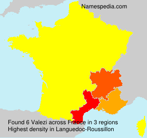 Surname Valezi in France Surname Valezi in France