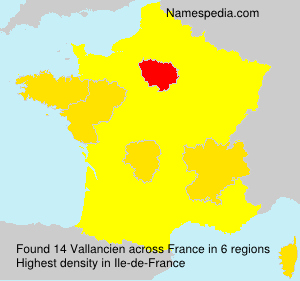 Surname Vallancien in France Surname Vallancien in France