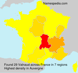 Surname Valnaud in France Surname Valnaud in France