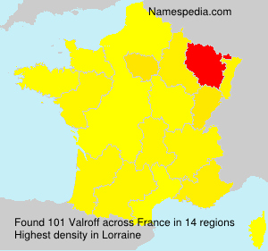 Surname Valroff in France Surname Valroff in France