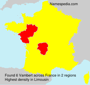 Surname Vambert in France Surname Vambert in France