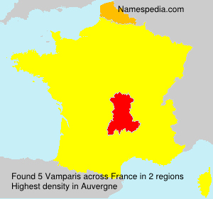 Surname Vamparis in France Surname Vamparis in France