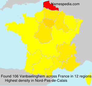 Surname Vanbaelinghem in France Surname Vanbaelinghem in France