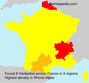 Surname Vanberkel in France Surname Vanberkel in France