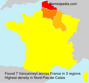 Surname Vancanneyt in France Surname Vancanneyt in France