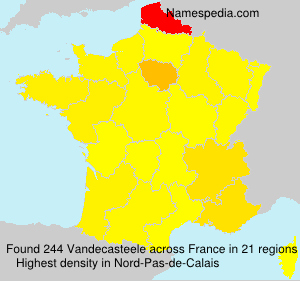 Surname Vandecasteele in France Surname Vandecasteele in France