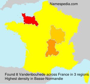 Surname Vandenbouhede in France Surname Vandenbouhede in France