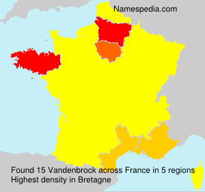 Surname Vandenbrock in France Surname Vandenbrock in France