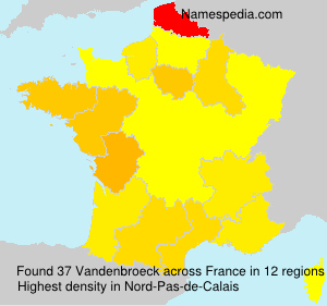 Surname Vandenbroeck in France Surname Vandenbroeck in France