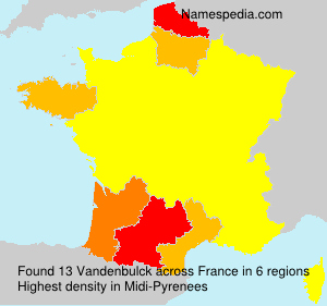 Surname Vandenbulck in France Surname Vandenbulck in France